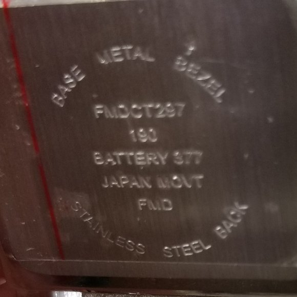 Steel cuff japanese made watch 6 1/2\
